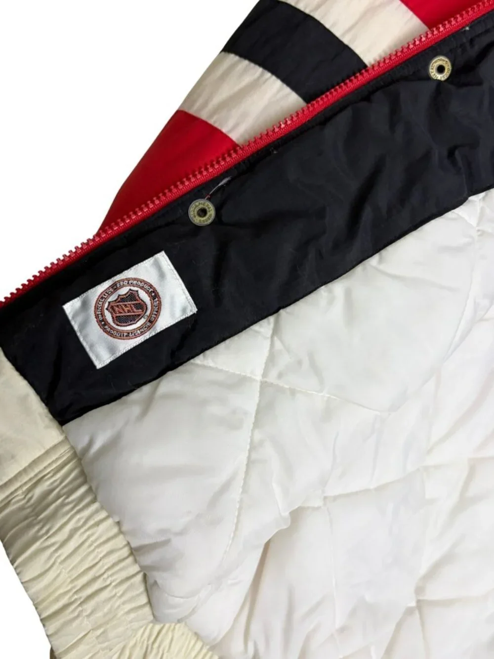 Vintage 90s APEX ONE Chicago Blackhawks Jacket Winter Parka Puffer Coat Mens M